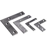 Corner bracket T0281, 100x22x2 mm, pack. 4 pcs, connecting, steel