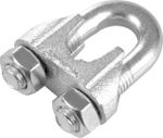 Rope clamp 16 mm, galvanized