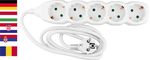 Kábel Strend Pro DG-805B, SCHUKO aljzat, 1,50 m, 5 aljzat, HU, RO, SRB, CRO
