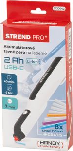 Toll Strend Pro, olvadékragasztó, 2000 mAh, 36 W, 7 mm, USB töltés, NEW EDITION