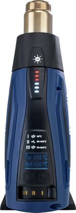 Gun RAPID R2200 LCD, case, LED display, temperature setting, hot air, 650°C, 2200 W