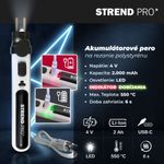 Pen Strend Pro, polystyrene cutter, 2000mAh, USB charging, with accessories