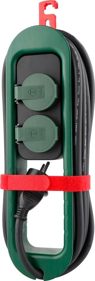 Kábel Strend Pro FS0701, 4,90 m hosszúságú, hosszabbító, 2x aljzat, akasztáshoz, IP44