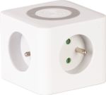 Kábel Strend Pro, hosszabbító, kocka alakú, USB-C + A, vezeték nélküli töltés, 1,4 m, Wireless
