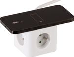 Kábel Strend Pro, hosszabbító, kocka alakú, USB-C + A, vezeték nélküli töltés, 1,4 m, Wireless