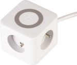 Kábel Strend Pro, hosszabbító, kocka alakú, USB-C + A, vezeték nélküli töltés, 1,4 m, Wireless