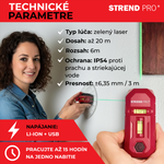 Lézer Strend Pro SMD-RM20UG-Li, 2in1, Zöld, padló, USB töltés