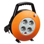 Cable Strend Pro CR040, extension, L-7.5 m, 4x socket, on reel