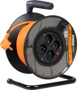 Kábel Strend Pro DG-FB04, hosszabbító, 25 m hosszúságú, dobon, 1,5 mm2 keresztmetszet