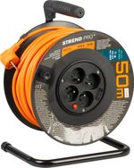 Kábel Strend Pro DG-FB04, hosszabbító, 50 m hosszúságú, dobon, 1,5 mm2 keresztmetszet