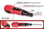 Screwdriver Strend Pro NPT-SDD3.6V, cordless, with 12 bits