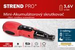 Screwdriver Strend Pro NPT-SDD3.6V, cordless, with 12 bits