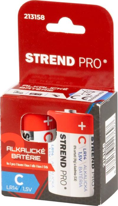 Battery Strend Pro, alkaline, C (LR14), 1.5V, pack of 2 pcs