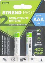Akkumulátor Strend Pro, újratölthető, ceruza, AAA, 400 mAh Ni-Mh, csomag 2 db
