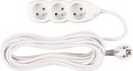 Cable DG-F803B, L-5 m, extension, white, 3x socket, new edition