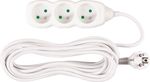 Cable DG-F803B, L-7 m, extension, white, 3x socket, new edition