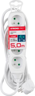 Kábel DG-F804B, 5,00 m, hosszabbító, 4 konnektor