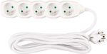 Cable DG-F805B, L-3 m, extension, white, 5x socket, new edition