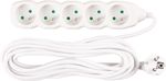Cable DG-F805B, L-7 m, extension, white, 5x socket, new edition