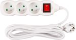 Electric extension cabel DG-F803B 3 m 3 socket + switch