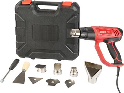 Holegfuvo pisztoly Strend Pro HG202, 2000W, kofferrel