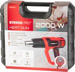 Pisztoly Strend Pro HG203, 2000W, LCD kijelző, hőlégfúvó, kofferrel
