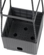 Virágcserép Strend Pro Herrison FP8018, támasztótoronnyal, 250x250x1050 mm