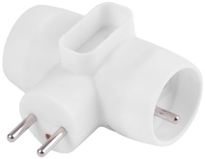 Elosztó Strend Pro, fehér, 230 V, IP 20, max. 3680 W, 1 x 6 A, 2 x 16 A