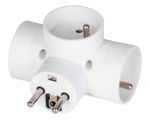 Adaptor plug EMOS P0024, 3× 2P + PE, 230V