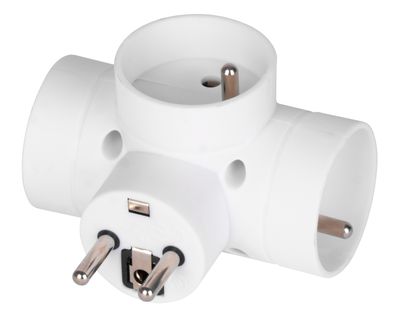Adaptor plug EMOS P0024, 3× 2P + PE, 230V