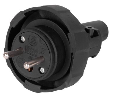 Plug EMOS EM-GRC-02, IP65, rubber, black