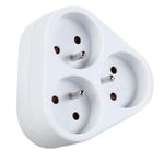 Elosztó Strend Pro, fehér, 230 V, IP20, max. 3680 W, 3x16A