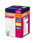 Izzó OSRAM® LED FR 040 (ean6927), nem szabályozható fényerejű, 4,9W/827 E27 2700K Value CLASSIC A