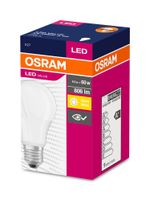Light Bulb OSRAM® LED FR 060 (ean6842), non-dim, 8W/827 E27, 2700K, Value CLASSIC A