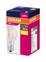 Žiarovka OSRAM® LED FIL 060 (ean9658) non-dim, 6,5W/827 E27 2700K Value CLASSIC A