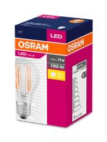 Light Bulb OSRAM® LED FIL 075 (ean8669), non-dim, 7.5W/827 E27, 2700K, Value CLASSIC A