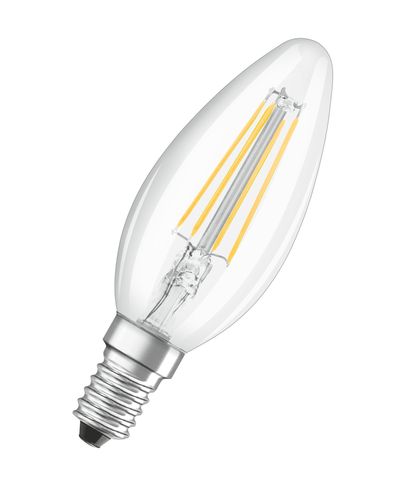 Bulb OSRAM® LED FIL 040 (ean8637) non-dim, 4W/827 E14 2700K Value CLASSIC B