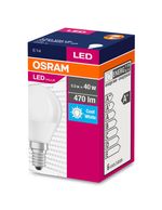 Izzó OSRAM® LED FR 040 (ean7911), nem szabályozható fényerejű, 4,9W/840 E14 4000K Value CLASSIC P