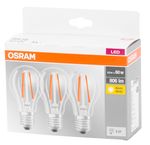 Izzó OSRAM® BASIC LED FR 60 (ean9351), nem szabályozható fényerejű, 6,5W/827 E27 2700K MULTIPACK, St