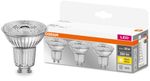 Light Bulb OSRAM® BASIC LED GU10 50 (ean8415), 36°, 4.3W/840, 4000K, MULTIPACK, glass, Star CLASSIC