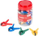 Szorító Strend Pro Premium DT825, rugós, vegyes színek, dobozban 15 db, 1"/25 mm
