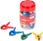 Clamp Strend Pro Premium DT825, spring, assorted colors, in a jar 15 pcs, 1""/25 mm