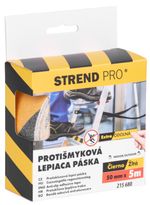 Szalag Strend Pro, ragasztó, csúszásgátló, extra ellenálló, fekete/sárga, 50 mm x 5 m