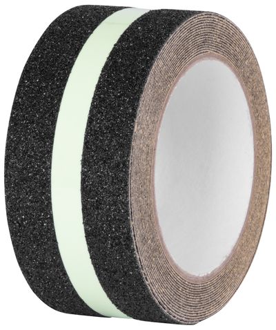 Strend Pro tape, adhesive, anti-slip, extra durable, fluorescent, 50 mm x 5 m