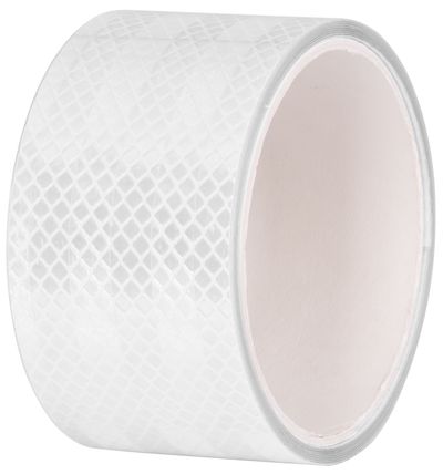 Strend Pro tape, reflective, self-adhesive, extra visible, white, 50 mm x 2 m