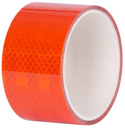 Strend Pro tape, reflective, self-adhesive, extra visible, orange, 50 mm x 2 m