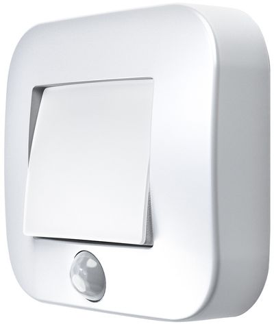 Svietidlo OSRAM NIGHTLUX® Hall White, so senzorom pohybu, naklápacie, 3xAAA, 84x73x22 mm
