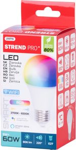 Izzó Strend Pro Smart, wifi, változtatja a színeket RGB, 9 W, E27