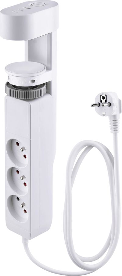 Kábel Strend Pro, H-1,4 m, hosszabbító, 6 az 1-ben, 3x aljzat, 2x USB-A, 1x USB-C, asztalra rögzíthe