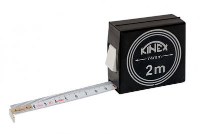 Mérőszalag Kinex 8001, 02,0 m, acél, STN 25 1146